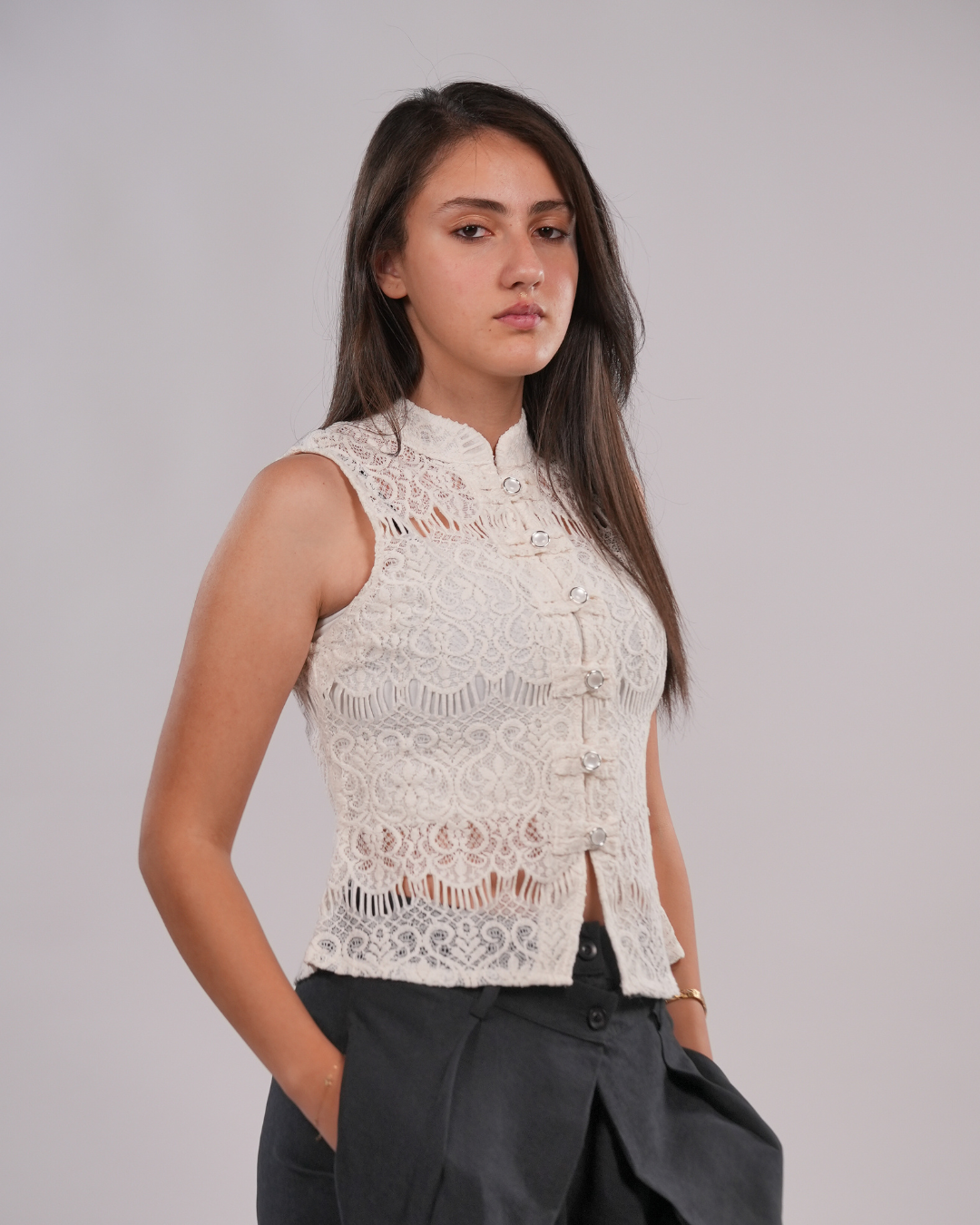 ivory Lace Blouse