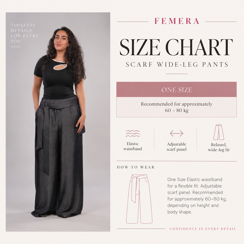 scarf wide-leg pants