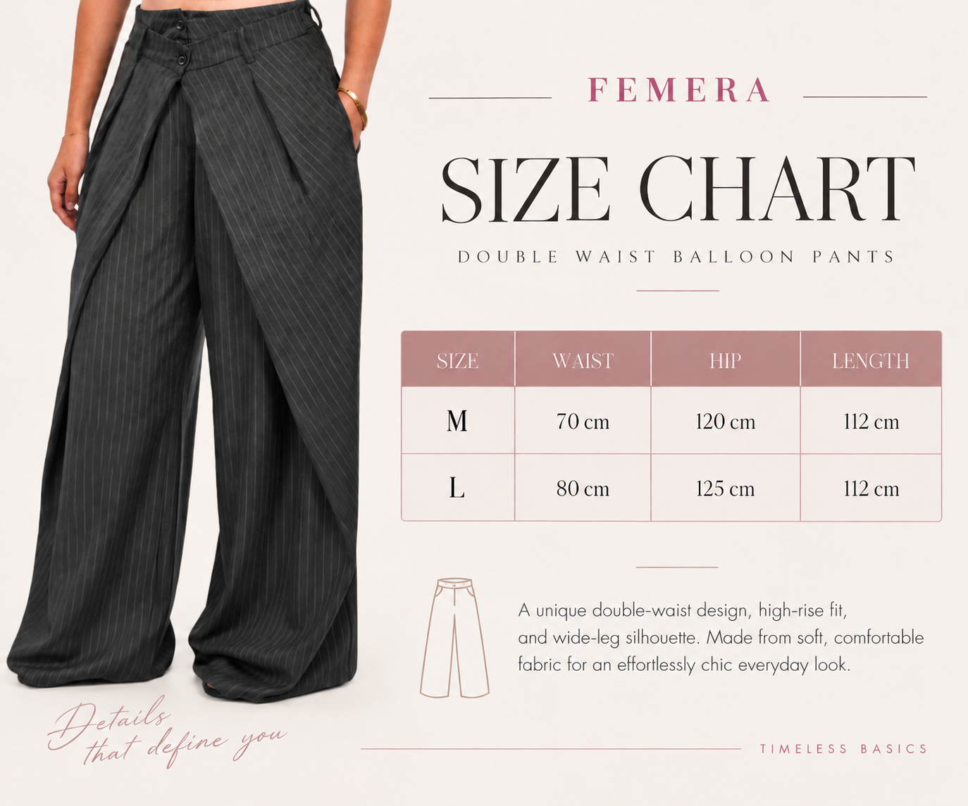 Double Waist Balloon Pants
