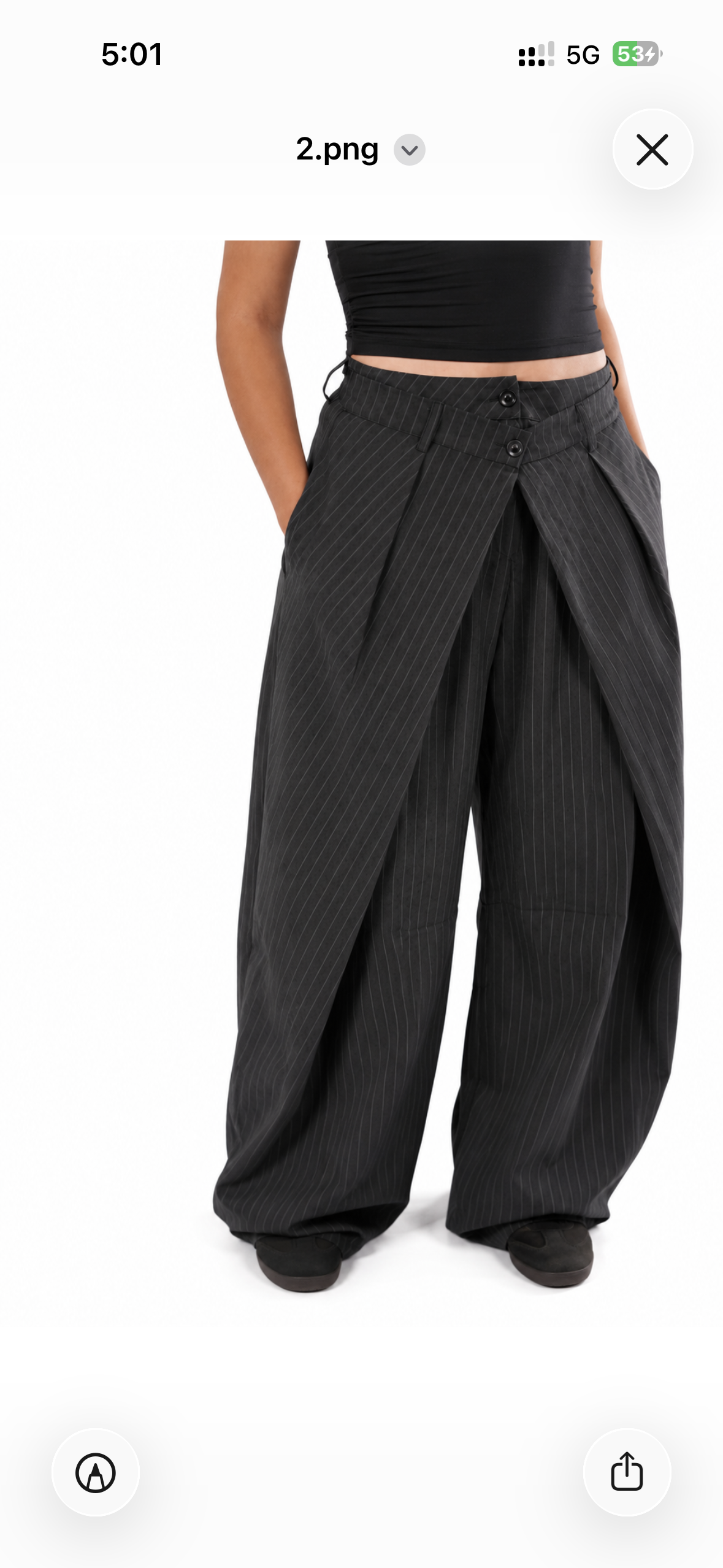 Double Waist Balloon Pants