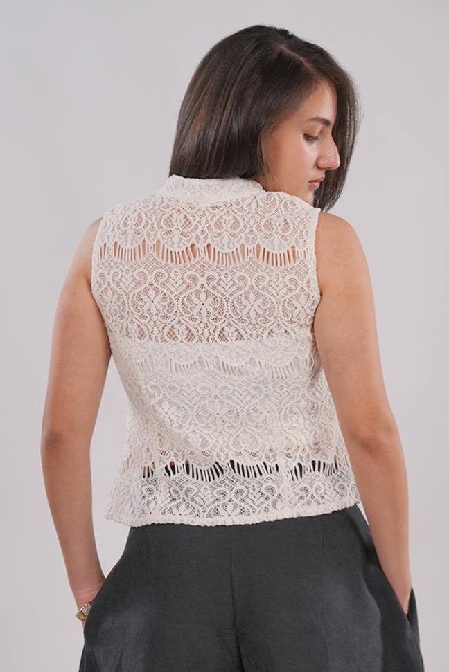 ivory Lace Blouse