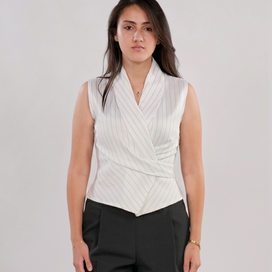 Pinstripe vest