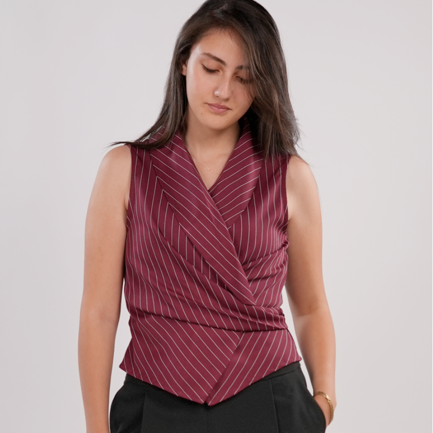 Pinstripe vest