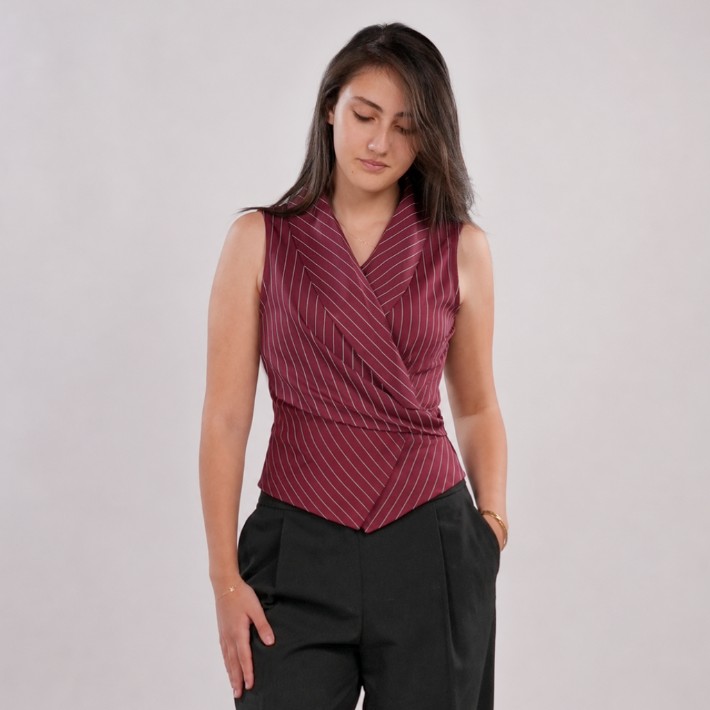 Pinstripe vest